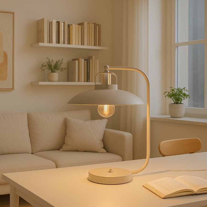 Brilagi - LED Eπιτραπέζιο φωτιστικό FLAMENGO 1xE27/60W/230V μπεζ