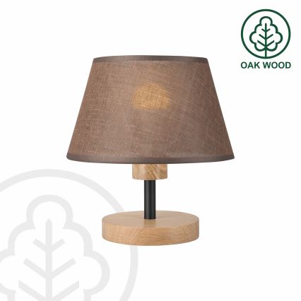 Brilagi - LED Eπιτραπέζιο φωτιστικό ANTHONY 1xE27/60W/230V δρυς/καφέ