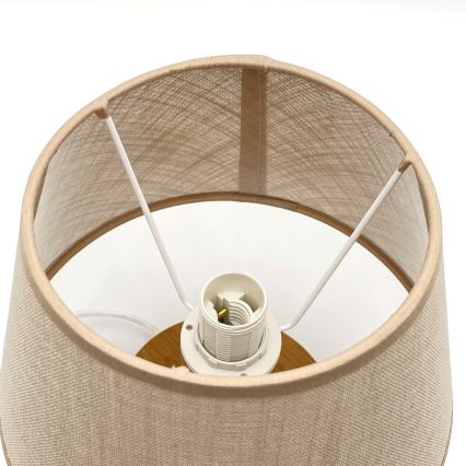Brilagi - LED Eπιτραπέζιο φωτιστικό ANTHONY 1xE27/60W/230V δρυς/μπεζ