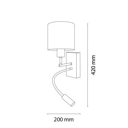 Brilagi - LED Παιδικό ρυθμιζόμενο επιτοίχιο φωτιστικό BOBO WOOD 1xE27/25W/230V + LED/3W δρυς/μαύρο/λευκό/ζωάκια