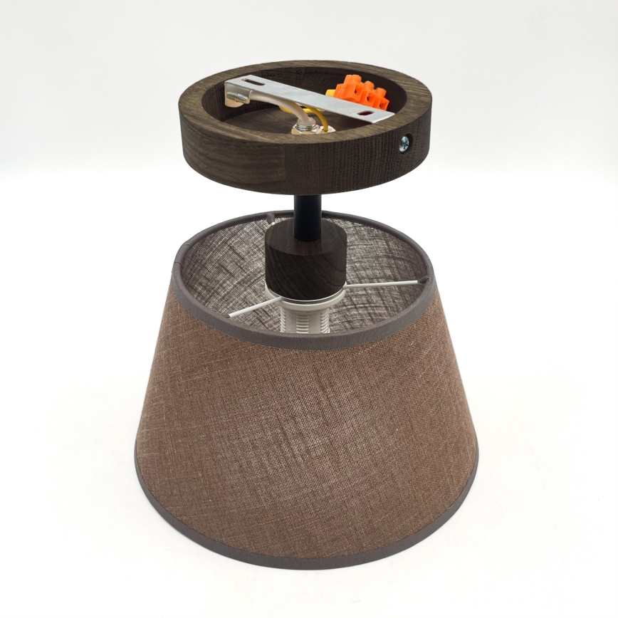 Brilagi - LED Οροφής φωτιστικό ANTHONY 1xE14/60W/230V δρυς καρυδιά/καφέ