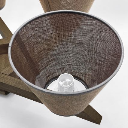 Brilagi - LED Οροφής φωτιστικό ANTHONY 5xE14/40W/230V δρυς καρυδιά/καφέ