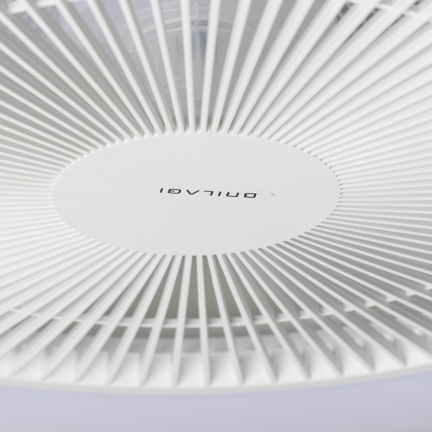 Brilagi - Ρυθμιζόμενο φωτιστικό LED με ανεμιστήρα AURA LED/38W/230V 3000-6000K λευκό + τηλεχειριστήριο