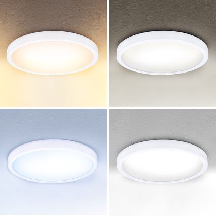 Brilagi - LED Dimmable φωτιστικό οροφής ESTELA LED/36W/230V 3000-6500K ø 30 cm λευκό + τηλεχειριστήριο