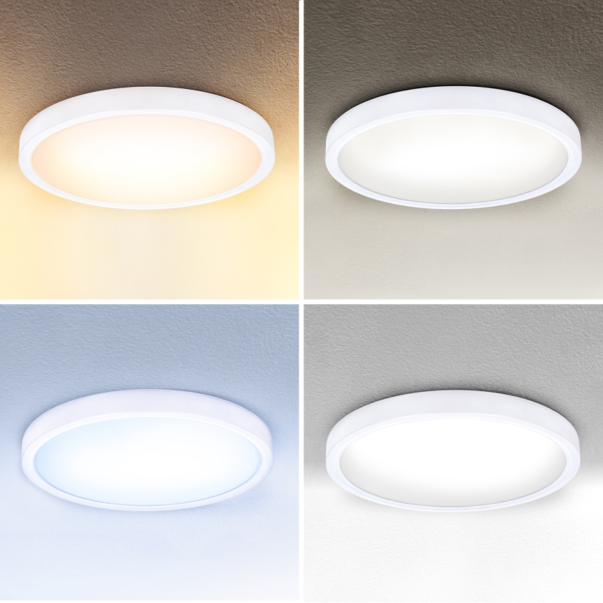 Brilagi - LED Dimmable φωτιστικό οροφής ESTELA LED/36W/230V 3000-6500K ø 30 cm λευκό + τηλεχειριστήριο