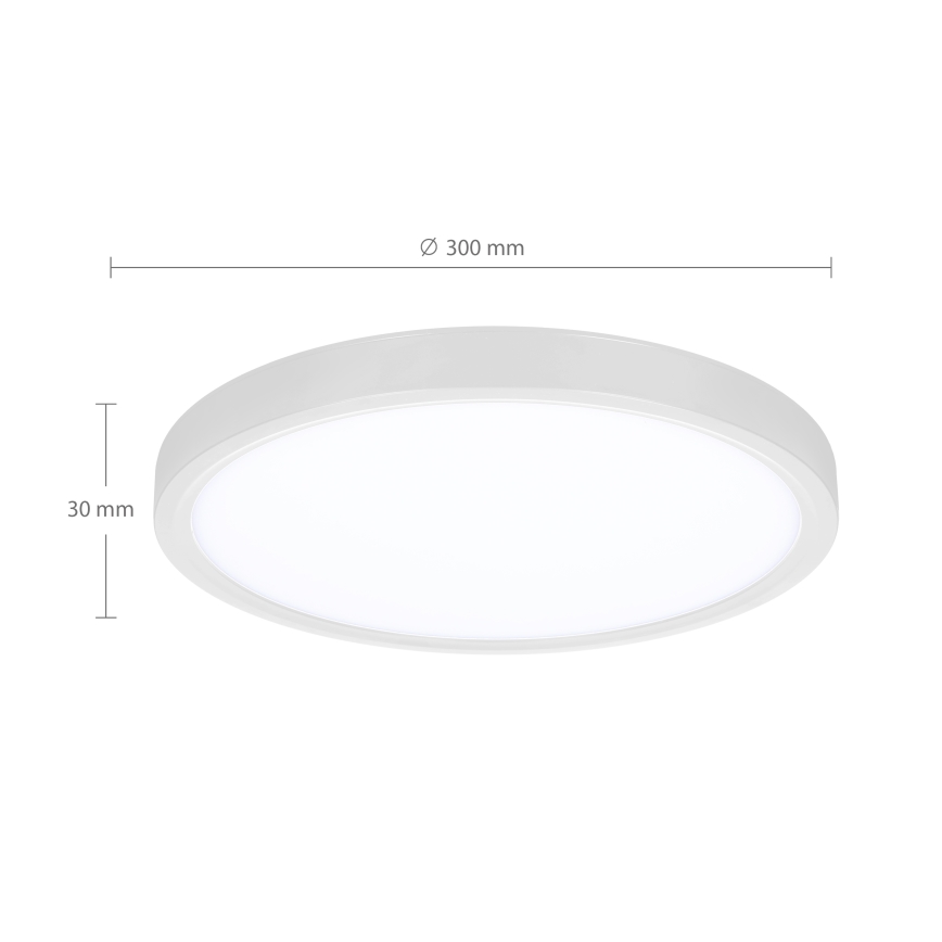 Brilagi - LED Dimmable φωτιστικό οροφής ESTELA LED/36W/230V 3000-6500K ø 30 cm λευκό + τηλεχειριστήριο