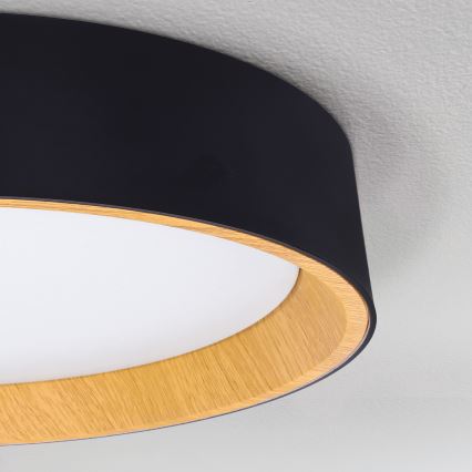 Brilagi - LED Dimmable φωτιστικό οροφής LARIOS LED/48W/230V 3000-6500K ø 39 cm μαύρο + τηλεχειριστήριο