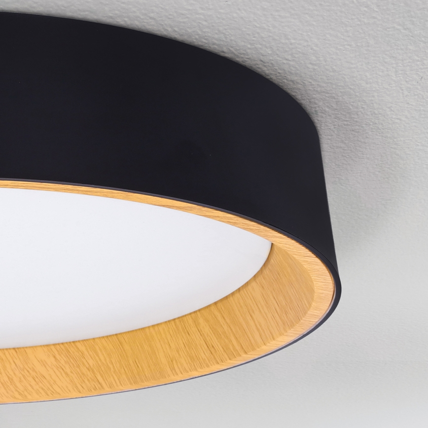 Brilagi - LED Dimmable φωτιστικό οροφής LARIOS LED/48W/230V 3000-6500K ø 39 cm μαύρο + τηλεχειριστήριο