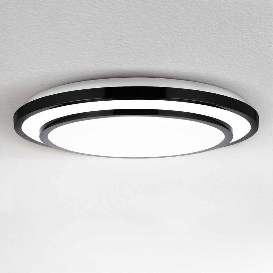 Brilagi - LED Dimmable φωτιστικό οροφής LUCIANO LED/48W/230V 3000-6500K ø 39 cm μαύρο + τηλεχειριστήριο