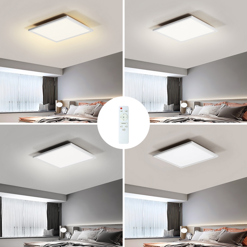 Brilagi - LED Dimmable φωτιστικό οροφής SLIMFRAME LED/25W/230V 30x30 cm 3000-6000K λευκό + τηλεχειριστήριο