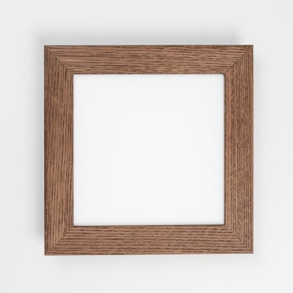 Brilagi - LED Dimmable φωτιστικό οροφής SLIMFRAME WOOD LED/25W/230V 34x34 cm 3000-6000K σκούρο καφέ + τηλεχειριστήριο