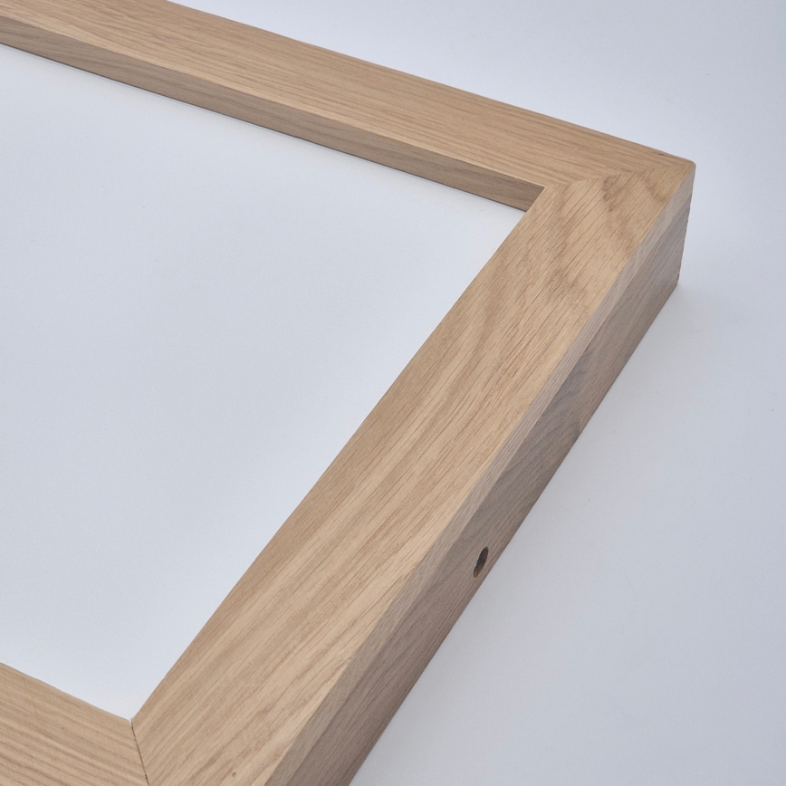 Brilagi - Φωτιστικό οροφής μπάνιου dimming LED WOODY FRAME LED/24W/230V δρυς 30x30 cm 3000-6000K IP44 + τηλεχειριστήριο