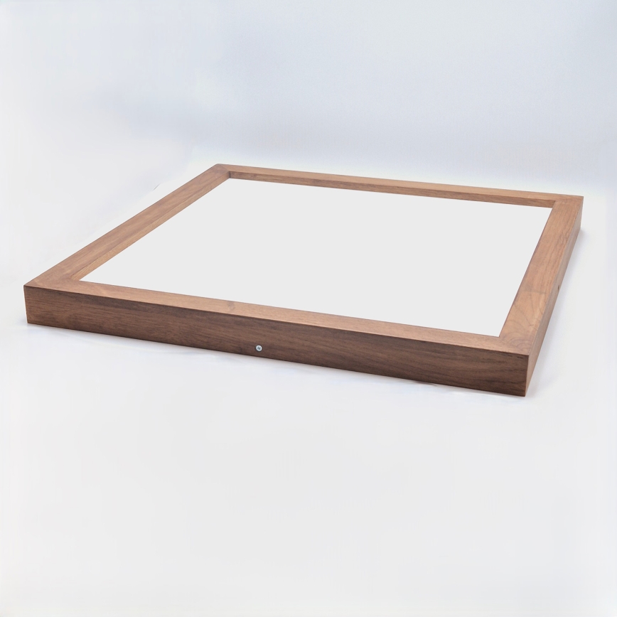 Brilagi - Φωτιστικό οροφής μπάνιου dimming LED WOODY FRAME LED/50W/230V δρυς κερασιά 60x60 cm 3000-6000K IP44 + τηλεχειριστήριο