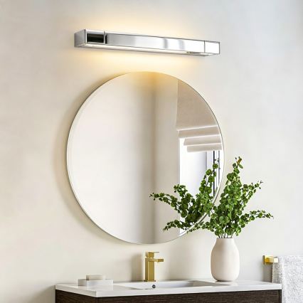 Brilagi - Φωτιστικό LED για καθρέφτη μπάνιου AQUA LINE LED/12W/230V 45 cm IP44 γυαλιστερό χρώμιο CRI 90