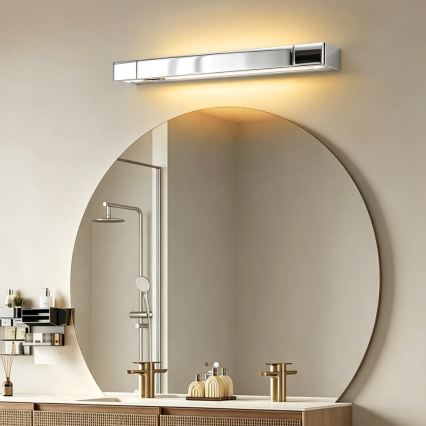 Brilagi - Φωτιστικό LED για καθρέφτη μπάνιου AQUA LINE LED/12W/230V 45 cm IP44 γυαλιστερό χρώμιο CRI 90