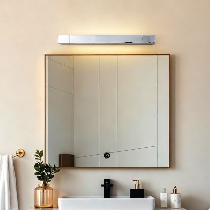 Brilagi - Φωτιστικό LED για καθρέφτη μπάνιου AQUA LINE LED/12W/230V 45 cm IP44 γυαλιστερό χρώμιο CRI 90