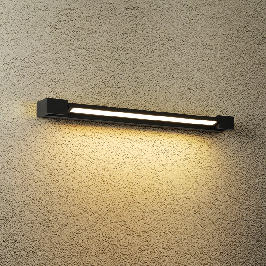 Brilagi - Φωτιστικό καθρέφτη μπάνιου AQUA LINE LED/18W/230V 60 cm IP44 μαύρο CRI 90