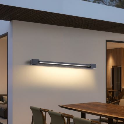 Brilagi - Φωτιστικό LED για καθρέφτη μπάνιου AQUA LINE LED/36W/230V 120 cm IP44 ανθρακί CRI 90