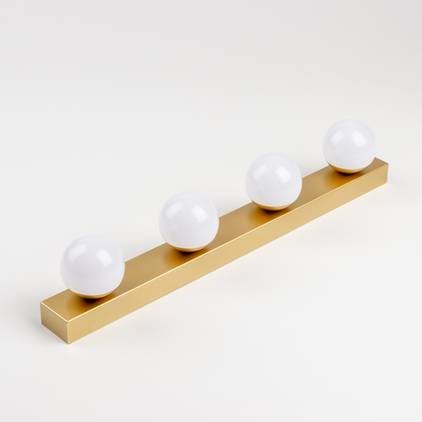 Brilagi - LED φωτιστικό καθρέφτη μπάνιου HOLLYWOOD 4xLED/3W/230V 53 cm IP44 χρυσό