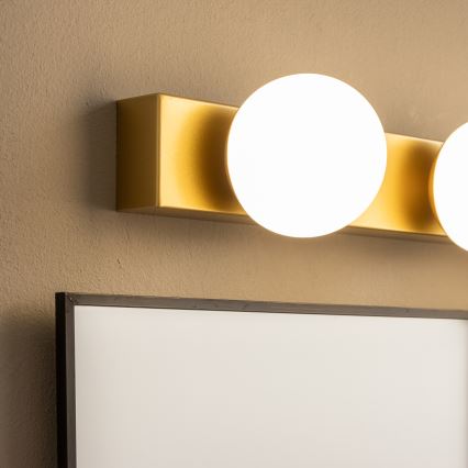 Brilagi - LED φωτιστικό καθρέφτη μπάνιου HOLLYWOOD 4xLED/3W/230V 53 cm IP44 χρυσό