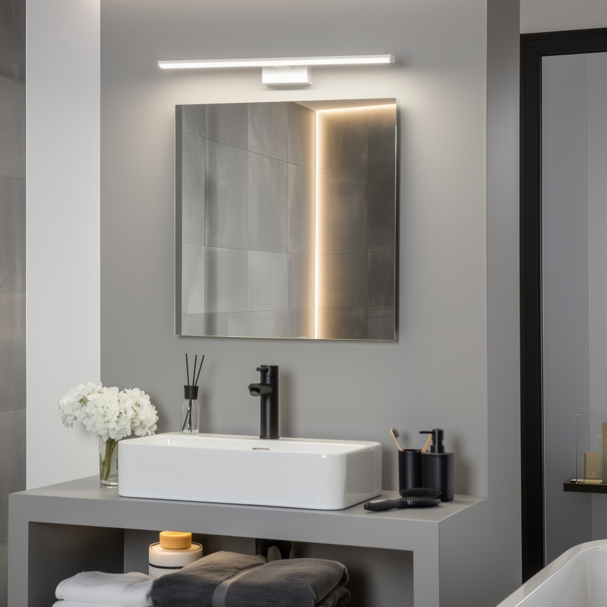 Brilagi - LED φωτισμός καθρέφτη μπάνιου 3 σε 1 VESTRA LED/12W/230V 60 cm IP44 λευκό