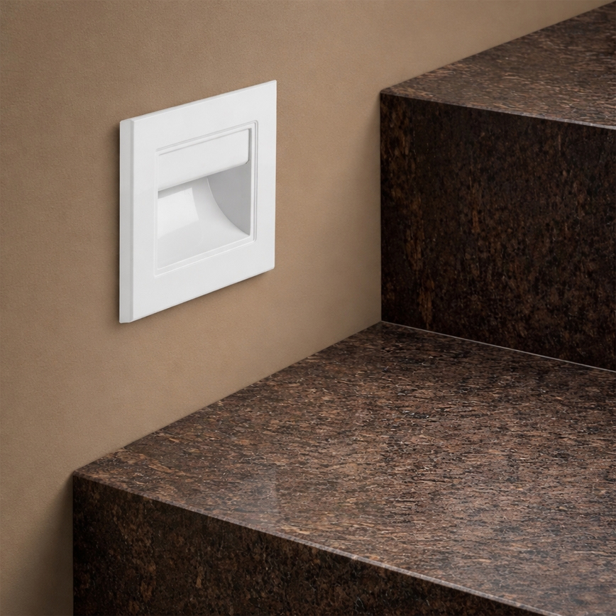 Brilagi - LED φωτιστικό σκάλας STEP LIGHT LED/1,5W/230V IP44 λευκό