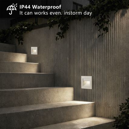 Brilagi - LED φωτιστικό σκάλας STEP LIGHT LED/1,5W/230V IP44 λευκό