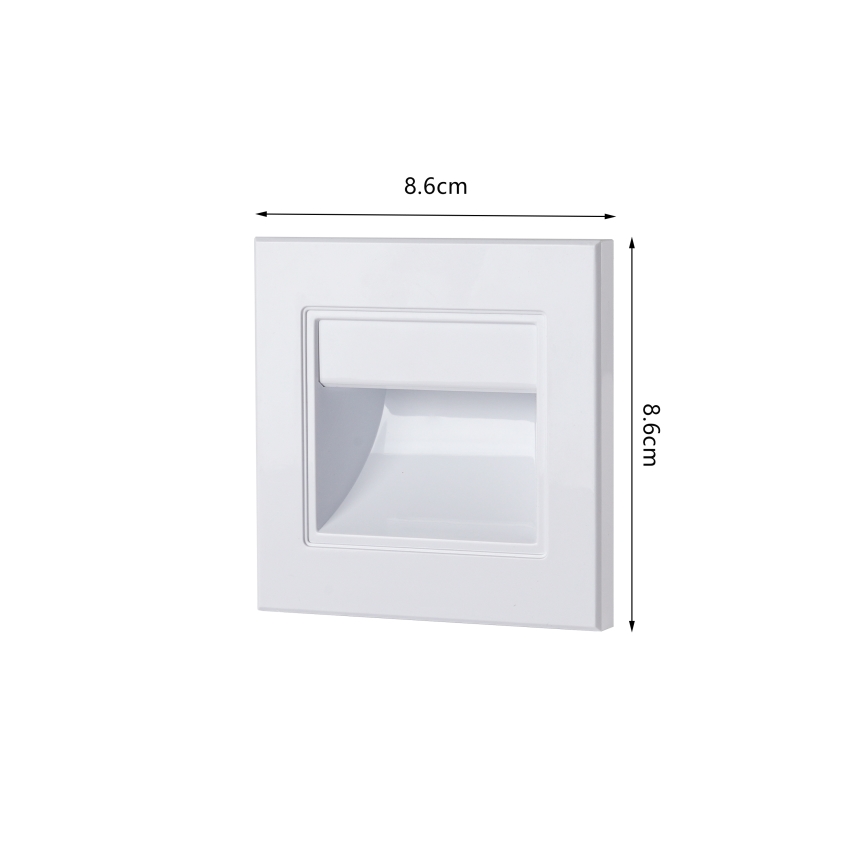 Brilagi - LED φωτιστικό σκάλας STEP LIGHT LED/1,5W/230V IP44 λευκό