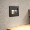 Brilagi - LED φωτιστικό σκάλας STEP LIGHT LED/1,5W/230V IP44 μαύρο