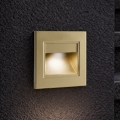 Brilagi - LED φωτιστικό σκάλας STEP LIGHT LED/1,5W/230V IP44 χρυσό
