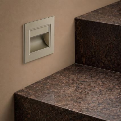 Brilagi - LED φωτιστικό σκάλας STEP LIGHT LED/1,5W/230V IP44 χρυσό