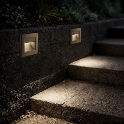 Brilagi - LED φωτιστικό σκάλας STEP LIGHT LED/1,5W/230V IP44 χρυσό