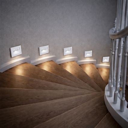 Brilagi - Φωτιστικό LED σκάλας με αισθητήρα STEP LIGHT LED/1,5W/230V IP44 λευκό