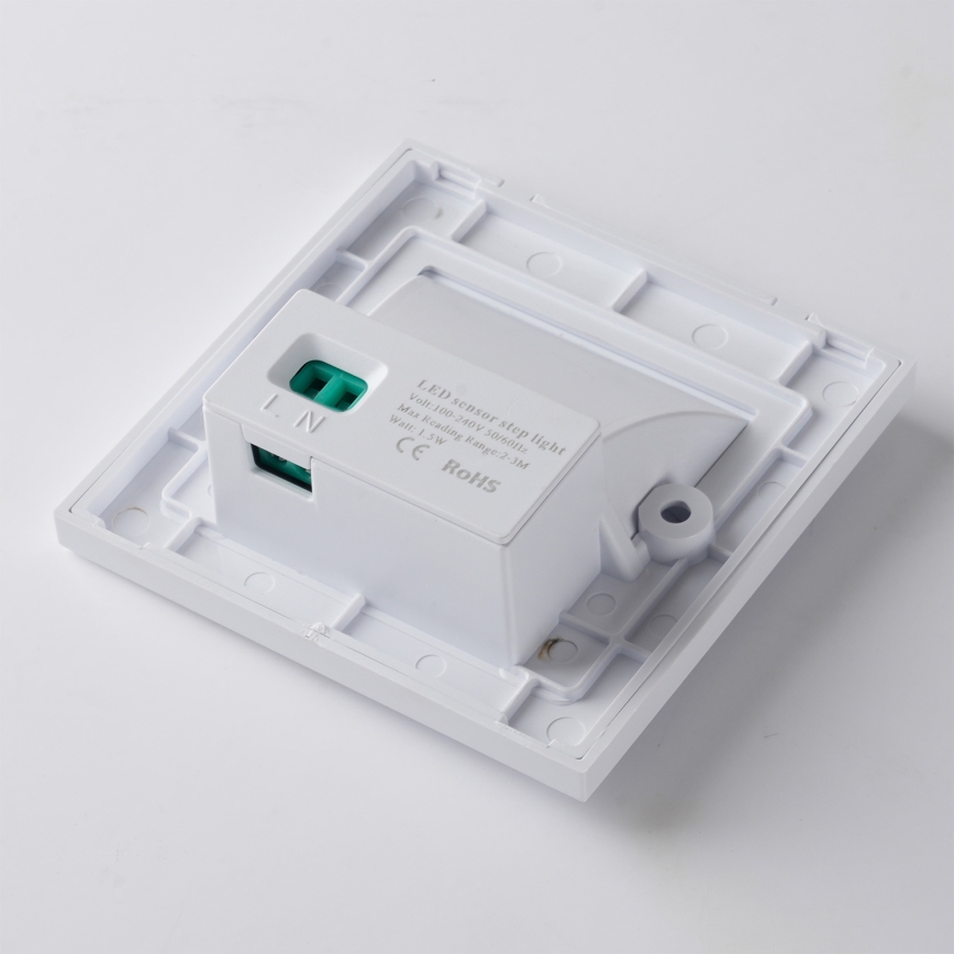 Brilagi - Φωτιστικό LED σκάλας με αισθητήρα STEP LIGHT LED/1,5W/230V IP44 λευκό