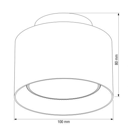 BRILAGI - LED φωτιστικό σποτ BACKLIT 1xGX53/15W/230V + LED/3W Ø 10 cm λευκό