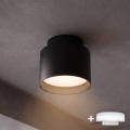 BRILAGI - LED φωτιστικό σποτ BACKLIT 1xGX53/15W/230V + LED/3W Ø 8 cm μαύρο