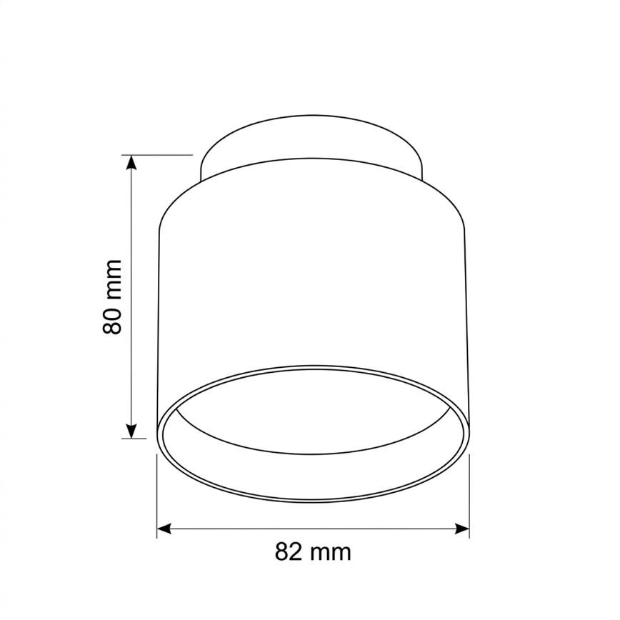 BRILAGI - LED φωτιστικό σποτ BACKLIT 1xGX53/15W/230V + LED/3W Ø 8 cm μαύρο