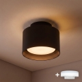 BRILAGI - LED φωτιστικό σποτ BACKLIT 1xGX53/15W/230V + LED/3W διάμ. 10 cm μαύρο
