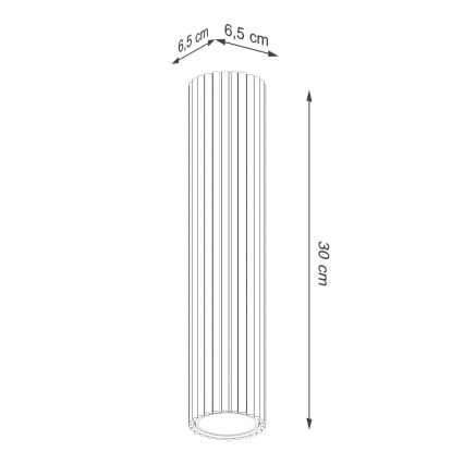 Brilagi - LED φωτιστικό σποτ CRESTO 1xGU10/10W/230V 30 cm κόκκινο