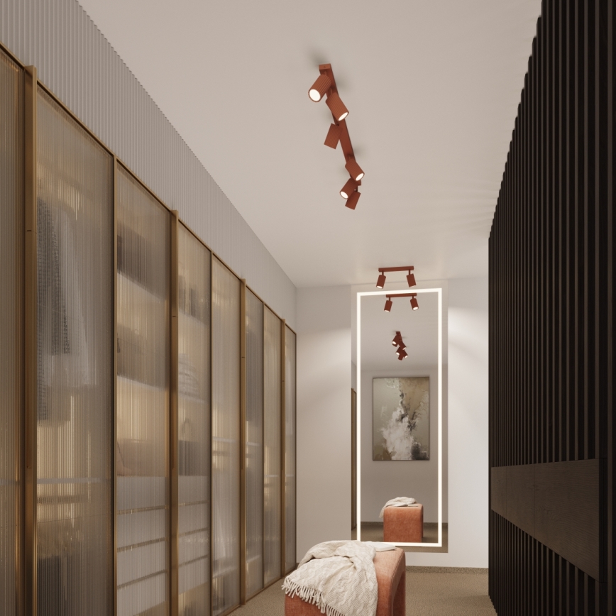 Brilagi - LED φωτιστικό σποτ CRESTO 2xGU10/10W/230V κόκκινο