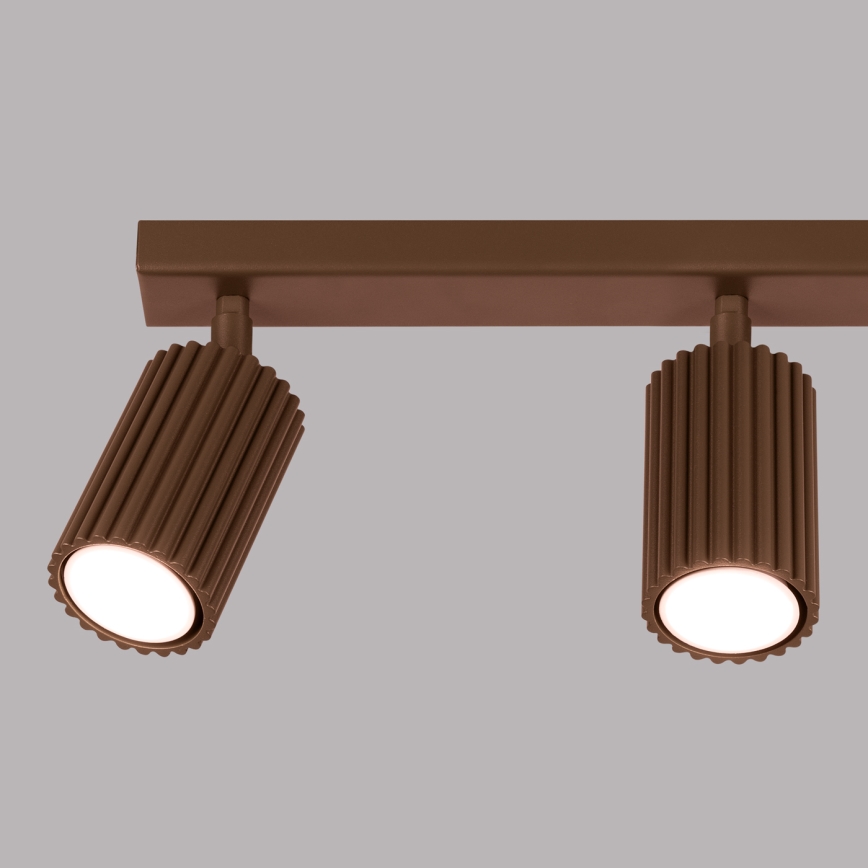Brilagi - LED φωτιστικό σποτ CRESTO 3xGU10/10W/230V καφέ