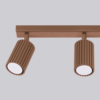 Brilagi - LED φωτιστικό σποτ CRESTO 3xGU10/10W/230V καφέ