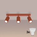 BRILAGI - LED Φωτιστικό σποτ CRESTO 3xGU10/10W/230V πορτοκαλί