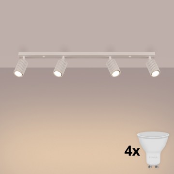 Brilagi - LED φωτιστικό σποτ CRESTO 4xGU10/10W/230V κρεμ