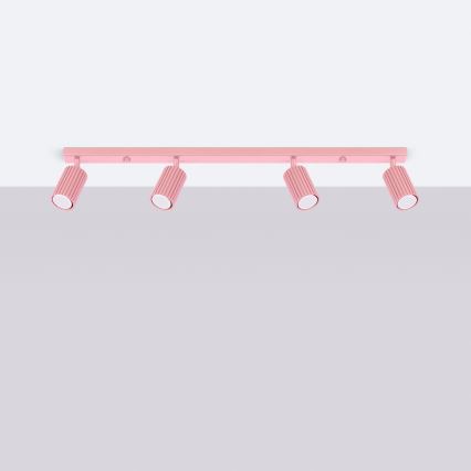 Brilagi - LED φωτιστικό σποτ CRESTO 4xGU10/10W/230V ροζ