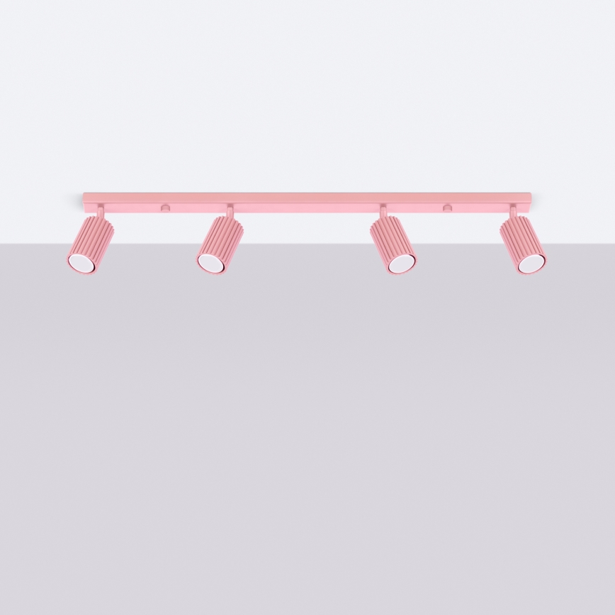 Brilagi - LED φωτιστικό σποτ CRESTO 4xGU10/10W/230V ροζ