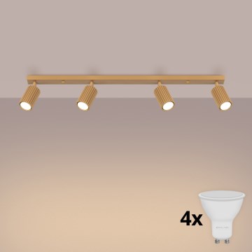 Brilagi - LED φωτιστικό σποτ CRESTO 4xGU10/10W/230V χρυσό