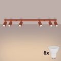 BRILAGI - LED φωτιστικό σποτ CRESTO 6xGU10/10W/230V πορτοκαλί