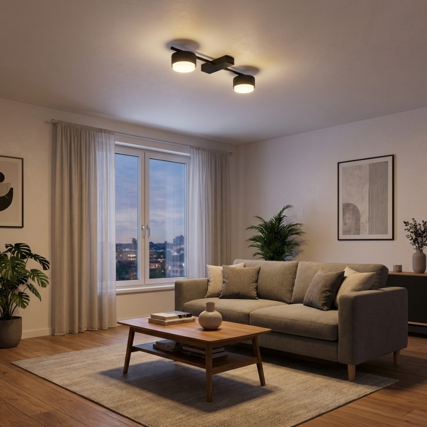 Brilagi - LED φωτιστικό σποτ MONO 2xGX53/30W/230V μαύρο