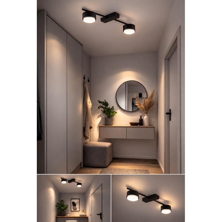 Brilagi - LED φωτιστικό σποτ MONO 2xGX53/30W/230V μαύρο